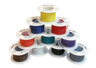 10-HS22-BK-25 - 22AWG Solid Wire - Black, 25ft Roll