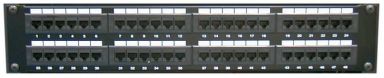 100-648 - 19" CAT5E 48 Outlets, 3.5" H