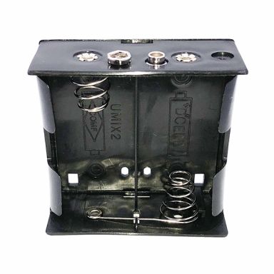 150-120 - D Battery Holder - 2 Cells, 9V Snap
