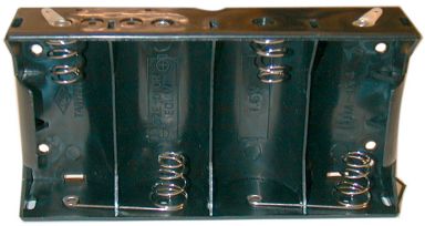 150-140 - D Battery Holder - 4 Cells, Solder Terminals
