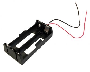 150-8652W - 18650 Battery Holder - 2 Cells, Wire Leads