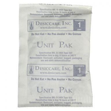 Desiccant, Tyvek Pouch, 1 Unit, 300/Pail