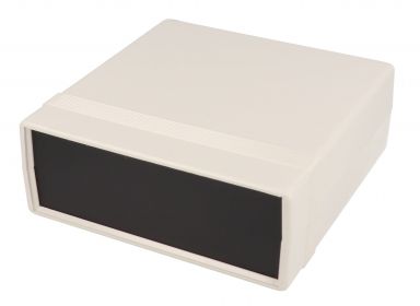1599 Series - Polystyrene.  Grey enclosure with black plastic panels