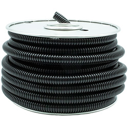 3/8" Black Convoluted Split Loom