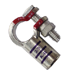 3/0 AWG Right Elbow Battery Terminals - Positive