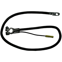 4 AWG 32" Black Top Post Battery Cable with Lead Wire