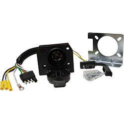 7 Pole RV Socket / 4 Way Flat Female 2 in 1 Trailer Connector