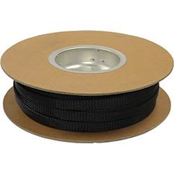 1/2" Black Expandable Braided Loom