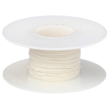 Kynar Wire Wrap 28 AWG, White 100'