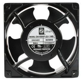 Fan AC 120X120X38mm 115V, 104CFM, Reverse Airflow