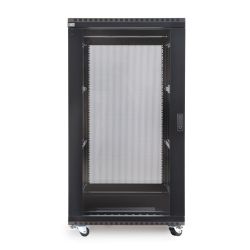 22U LINIER Server Cabinet - Glass/Solid Doors - 36" Depth