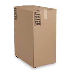 27U LINIER Server Cabinet - Glass/Solid Doors - 36" Depth
