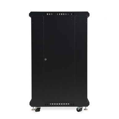 22U LINIER Server Cabinet - Glass/Solid Doors - 24" Depth