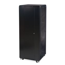 37U LINIER Server Cabinet - Glass/Solid Doors - 24" Depth