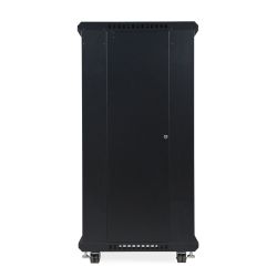 27U LINIER Server Cabinet - Solid/Solid Doors - 24" Depth