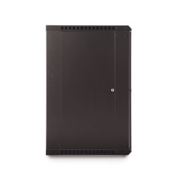 18U LINIER Fixed Wall Mount Cabinet - Solid Door