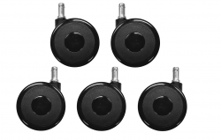 Heavy Duty 3" Hard Floor Casters (set of 5) - Dura