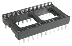 Dual Wipe Standard I.C. Socket 8-Position