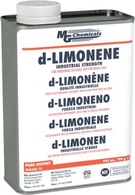 433C-1L D-Limonene, Industrial Strength Liquid 945 ml (1 QT)
