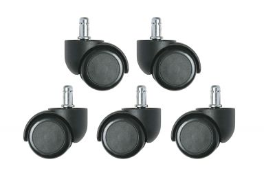 Dual wheel carpet casters - adds 1 in. to chair height