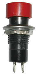 456-602 - Push Button Switch - SPST 3A ON-OFF, Red round cap