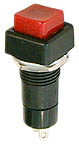 456-702 - Push Button Switch - SPST 3A (ON)-OFF, Red square cap