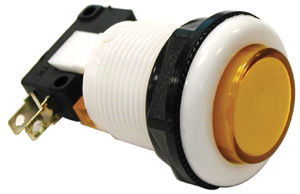 459-504 - Game Switch - SPDT Round Yellow Lens, On-(On)