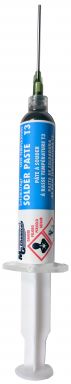 Sn42/Bi57/Ag1 Low Temperature Solder Paste T3, 15 g (0.53 oz), syringe