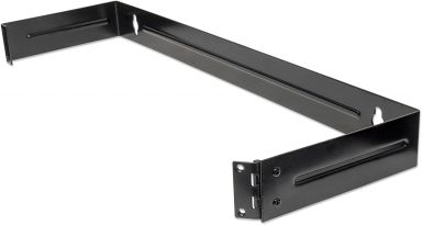 19"" Hinged Wall Bracket, 1U Black