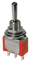 Economy Sub-Miniature Toggle Switch SPDT (On)-Off-(On) 5A @ 125VAC