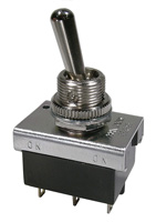 Toggle Switches SPDT On-Off-On 10 amp @ 125VAC (6 amp @ 250VAC) Solder terminals and dress panel nut