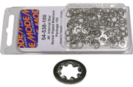 Nickel Plated Internal Star Lockwashers (UNC) Size #4