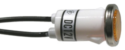 Incandescent Indicator 12VDC Amber Lens