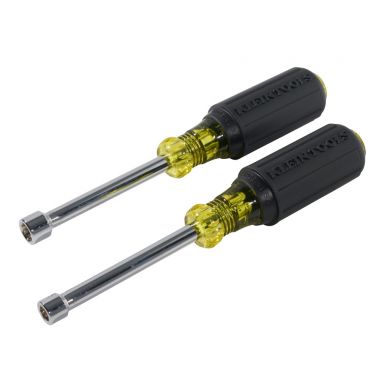 Nut Driver Set, 2 pc Magnetic 3" Shaft, Cushion Grip