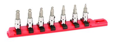Ball End Hex Socket Set 1/4" Drive 7Pc