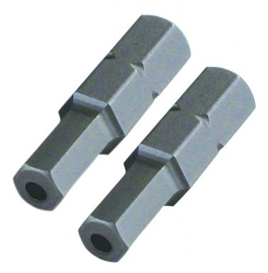 Security Hex Insert Bit 1/4" x 25mm 2Pk