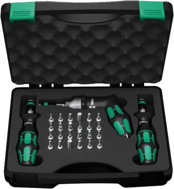 7445/46/47 Kraftform torque screwdriver set 2.5-55.0 in. lbs., 27 pieces