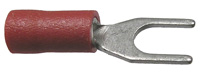 Insulated Spade Terminal Red 22-16 Wire Range #10 Stud Size UL/CSA