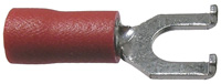 Insulated Flange Spade Terminal Red 22-16 Wire Range #6 Stud Size CUL