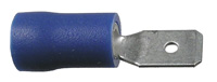 Insulated Male Quick Connect Blue  16-14 wire Range .110" Tab Size