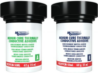 8329TCM-50ML Adhesive - Thermal Conductive Epoxy, Medium Cure (Ratio 1:1) Cartridge 50 ml (121 g)