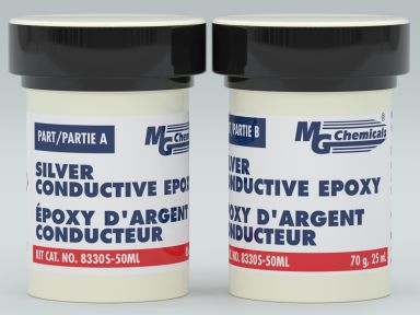 Electrically Conductive Adhesive, 50ml (156g), 2 Jar Kit (Made to Order)