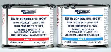 Silver Conductive Epoxy Adhesive 200ml (491g), 2 Can Kit (Made to Order)