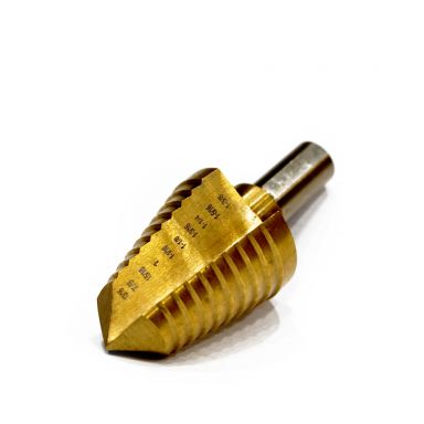 Step Drill, 12/16" - 1 - 3/8" 10 Step, Titanium Finish
