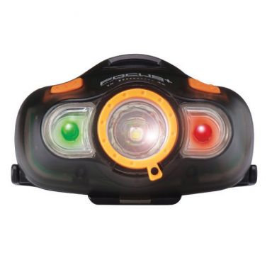 Focus+ LED Headlamp w/ White, Red, Green Modes, CREE XP-C Transparent Black