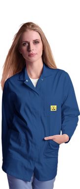 ESD STANDARD COAT, WOMEN'S, NAVY BLUE