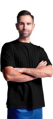 ESD T-SHIRT, MEN'S, BLACK