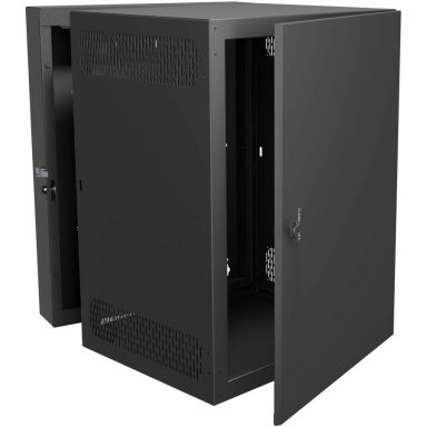 3' DATA WALL CAB SOLID DR, 26D, 10-32 RAIL