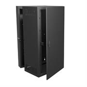 4' DATA WALL CAB SOLID DR, 26D, 10-32 RAIL