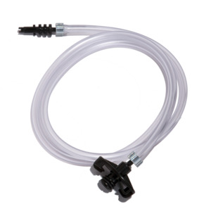 JG5A-X6 - 5 cc Standard Syringe Adapter w/ 6 ft. 1/4" OD Tubing - Black Barb